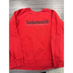 Timberland XL Red Crewneck Sweatshirt Stratham‎ New Hampshire USA Logo